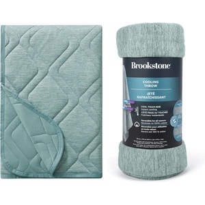 image:imageBrookstone Cooling Comfort Throw Blanket Oversized Faded DenimGreen Milieu