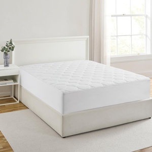 image:imageBrookstone Matelasse Knit Heated Mattress Pad Twin WhiteWhite Cotton