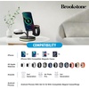 image:imageBrookstone 3 in 1 Wireless Charging Station Compatible with MagSafe 2 Port 18W Wall Charger High Speed Cable for iPhone 15141312 Pro Max Series Apple iWatch Series and Airpods 3 2 Pro