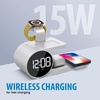 image:imageBrookstone 4in1 Wireless Charging Station Stylish  Compatible for iPhone 15141312 Pro Max Series All iWatch Series Compatible with Airpods 32 Pro Wireless Charging Station with Clock