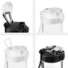 image:imageBrookstone 500mL Portable Blender Combo Pack  Two Additional Lids for OntheGo Convenience  Personal Blender Perfect for Shakes Smoothies Food Prep and Frozen Blending BPAFree Black amp White