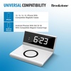 image:imageBrookstone Desk LED Alarm Clock 15W Wireless Charger for iPhone 15 Pro Max141312 Samsung S23S22S21 and AirPods  Wireless Charger Clock  Phone Charger Clock