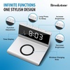 image:imageBrookstone Desk LED Alarm Clock 15W Wireless Charger for iPhone 15 Pro Max141312 Samsung S23S22S21 and AirPods  Wireless Charger Clock  Phone Charger Clock