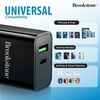 image:imageBrookstone Dual Port Fast Charging Adapter with 1 USB Type C amp 1 USB A 20W Rapid Wall Charger for iPhone Tablet AirPods Android Mobiles Smart Watches  Double Charger Block