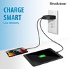 image:imageBrookstone Dual Port Fast Charging Adapter with 1 USB Type C amp 1 USB A 20W Rapid Wall Charger for iPhone Tablet AirPods Android Mobiles Smart Watches  Double Charger Block