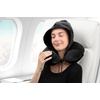 image:imageBrookstone Travel Pillow UShaped Memory Foam Hooded Pillow with SnapBlack
