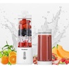 image:imageBrookstone 500mL Compact Portable Blender with Additional Lid for OntheGo Convenience  Personal Blender Perfect for Shakes Smoothies Food Prep and Frozen Blending BPAFree White