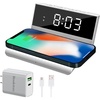 image:imageBrookstone Desk LED Alarm Clock 15W Wireless Charger for iPhone 15 Pro Max141312 Samsung S23S22S21 and AirPods  Wireless Charger Clock  Phone Charger Clock