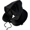 image:imageBrookstone Travel Pillow UShaped Memory Foam Hooded Pillow with SnapBlack