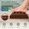 image:imageBrookstone Foot Massager Roller Plantar Fasciitis Pain Relief  Wooden Under Desk Feet Massage  Dual Manual Heel Massagers  Wood Rolling Acupressure Tool with Reflexology Guide  Gift for Men WomenWalnut