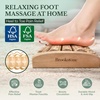 image:imageBrookstone Foot Massager Roller Plantar Fasciitis Pain Relief  Wooden Under Desk Feet Massage  Dual Manual Heel Massagers  Wood Rolling Acupressure Tool with Reflexology Guide  Gift for Men WomenOak