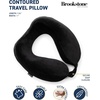 image:imageBrookstone Neck Travel Pillow Lightweight Contoured Memory Foam SupportBlack