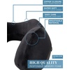 image:imageBrookstone Neck Travel Pillow Lightweight Contoured Memory Foam SupportBlack