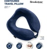 image:imageBrookstone Neck Travel Pillow Lightweight Contoured Memory Foam SupportBlue