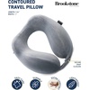image:imageBrookstone Neck Travel Pillow Lightweight Contoured Memory Foam SupportDark Grey