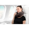 image:imageBrookstone Neck Travel Pillow Lightweight Contoured Memory Foam SupportVelvet Brown