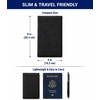 image:imageBrookstone RFIDBlocking Passport Cover Slim Travel Document HolderBlack