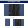 image:imageBrookstone RFIDBlocking Passport Cover Slim Travel Document HolderBlue