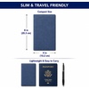 image:imageBrookstone RFIDBlocking Passport Cover Slim Travel Document HolderBlue