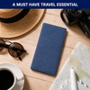 image:imageBrookstone RFIDBlocking Passport Cover Slim Travel Document HolderBlue