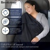 image:imageBrookstone Travel Blanket 2in1 Soft Throw with Carrying PouchBlack