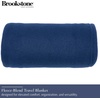 image:imageBrookstone Travel Blanket 2in1 Soft Throw with Carrying PouchBlue