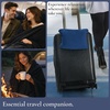image:imageBrookstone Travel Blanket Fleece Throw with Foot Pocket CompactBlue