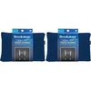 image:imageBrookstone Travel Blanket Fleece Throw with Foot Pocket CompactBlue