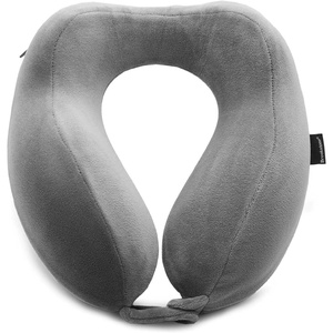 image:imageBrookstone Neck Travel Pillow Lightweight Contoured Memory Foam SupportDark Grey