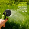 image:imageBrookstone 25 Coil Hose with Multiple Function Nozzle for Gardening Watering Lawns amp Washing Cars Comfort Grip Multiple Function Settings Adjustable Tip 25