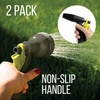 image:imageBrookstone 2Piece Garden Hose Nozzle  Features Adjustable 8Mode Spray Hose Nozzle and Pistol Nozzle for Gardening and Car Wash  Yellow
