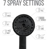 image:imageBrookstone 2Piece Garden Hose Nozzle  Features Adjustable 8Mode Spray Hose Nozzle and Pistol Nozzle for Gardening and Car Wash  Yellow