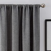 image:imageBrookstone Harvey Mid Century Modern Room Darkening Rod Pocket Window Curtains wLiner for Bedroom Single Panel 50 x 63 GreenGrey