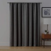 image:imageBrookstone Harvey Mid Century Modern Room Darkening Rod Pocket Window Curtains wLiner for Bedroom Single Panel 50 x 63 GreenGrey