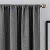 image:imageBrookstone Harvey Mid Century Modern Room Darkening Rod Pocket Window Curtains wLiner for Bedroom Single Panel 50 x 63 GreenIndigo