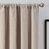 image:imageBrookstone Harvey Mid Century Modern Room Darkening Rod Pocket Window Curtains wLiner for Bedroom Single Panel 50 x 63 GreenLinen