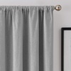 image:imageBrookstone Harvey Mid Century Modern Room Darkening Rod Pocket Window Curtains wLiner for Bedroom Single Panel 50 x 63 GreenWhiteGrey