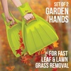 image:imageBrookstone Plastic Large Lightweight Hand Held Durable Garden Grabbers for Fast and Lawn Grass Removal Comfortable Grip GreenGreen