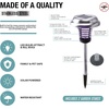 image:imageBrookstone SolarPowered Pathway Lights with UV Insect Zapper 2PackStainless Steel