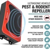 image:imageBrookstone Ultrasonic Vehicle Pest amp Rodent Repeller  Ultrasonic Waves amp Strobe Light Deterrent 3 Power Modes IP45 Water amp Dustproof IndoorOutdoor Use Car Engine amp Garage Protection