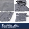 image:imageBrookstone Unisex Rain Ponchos for Adults with Storage Pouch 2 PackGrey