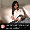 image:imageBrookstone Electric Heated Plush Blanket King 100 x 90 in GrayCharcoal