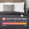 image:imageBrookstone Electric Heated Plush Blanket King 100 x 90 in GrayGrey