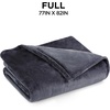 image:imageBrookstone Electric Heated Plush Blanket King 100 x 90 in GrayGrey