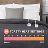 image:imageBrookstone Electric Heated Plush Blanket King 100 x 90 in GrayGrey