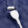 image:imageBrookstone Electric Heated Plush Blanket King 100 x 90 in GrayNavy