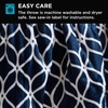 image:imageBrookstone Electric Heated Plush Throw Blanket Ivory WindowpaneBlue Trellis