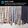 image:imageBrookstone Electric Heated Plush Throw Blanket Ivory WindowpaneChic Plaid