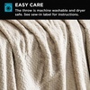 image:imageBrookstone Electric Heated Plush Throw Blanket Ivory WindowpaneTaupe