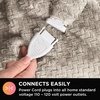 image:imageBrookstone Electric Heated Plush Throw Blanket Ivory WindowpaneTaupe